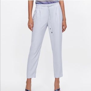 Zara light blue trousers